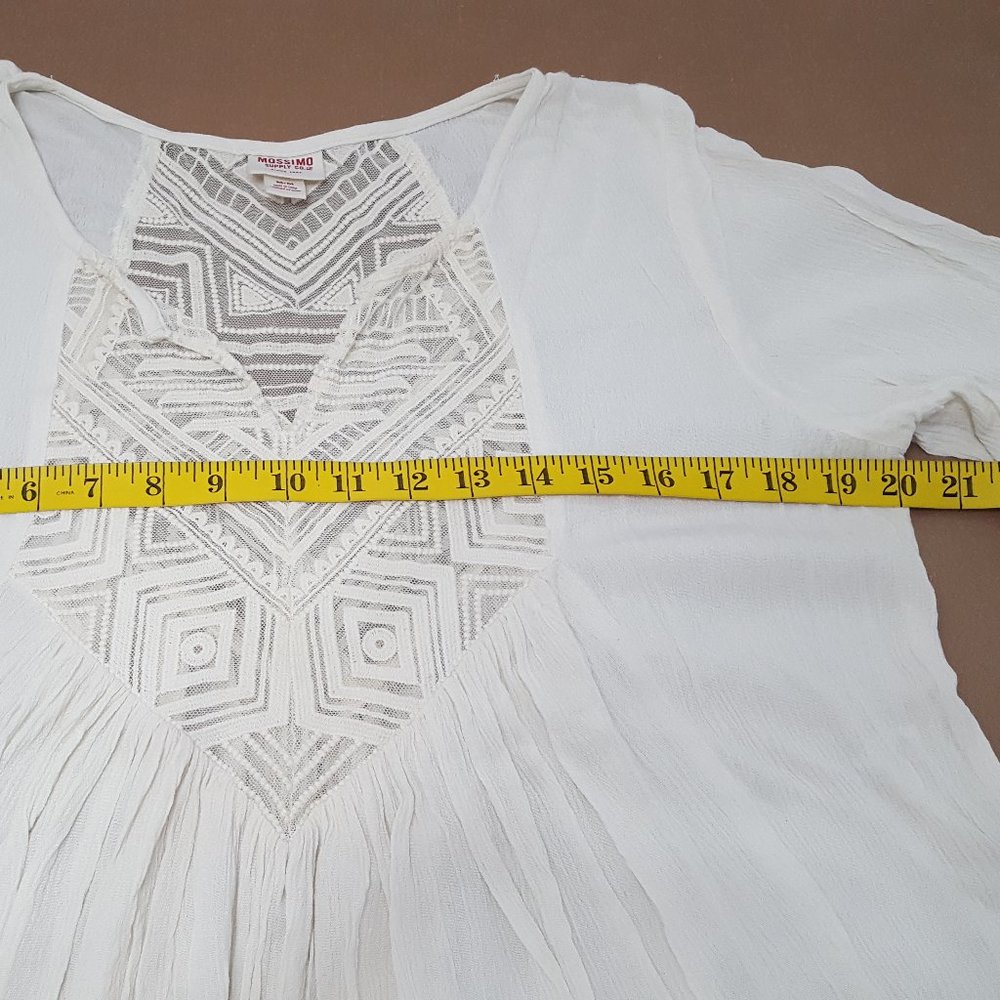 Mossing Supply Co Women´s Ivory Top Blouse, Size M - Picture 14 of 16